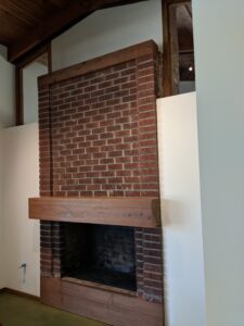 Fireplace and Dividing Wall